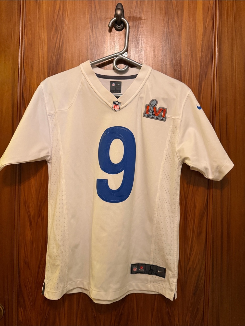 Nike NFL Stafford #9 jersey. Youth size large. Super Bowl LVI.